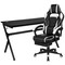 Flash Furniture Black Gaming Desk and Chair Set with Cup Holder BLN-X40D1904L-WH-GG - alternate 2